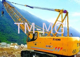 Durable Slewing Lattice Boom Hydraulic Crawler Crane QUY180 Luffing Jib 50t