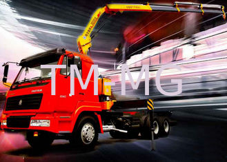 High Efficiency 5 Ton Light Truck Loader Crane , Knuckle Cargo Crane Truck