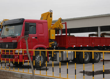 Ανθεκτικός τοποθετημένος φορτηγό γερανός 6.3T 11meters που χρησιμοποιείται για την ανύψωση των δομικών υλικών